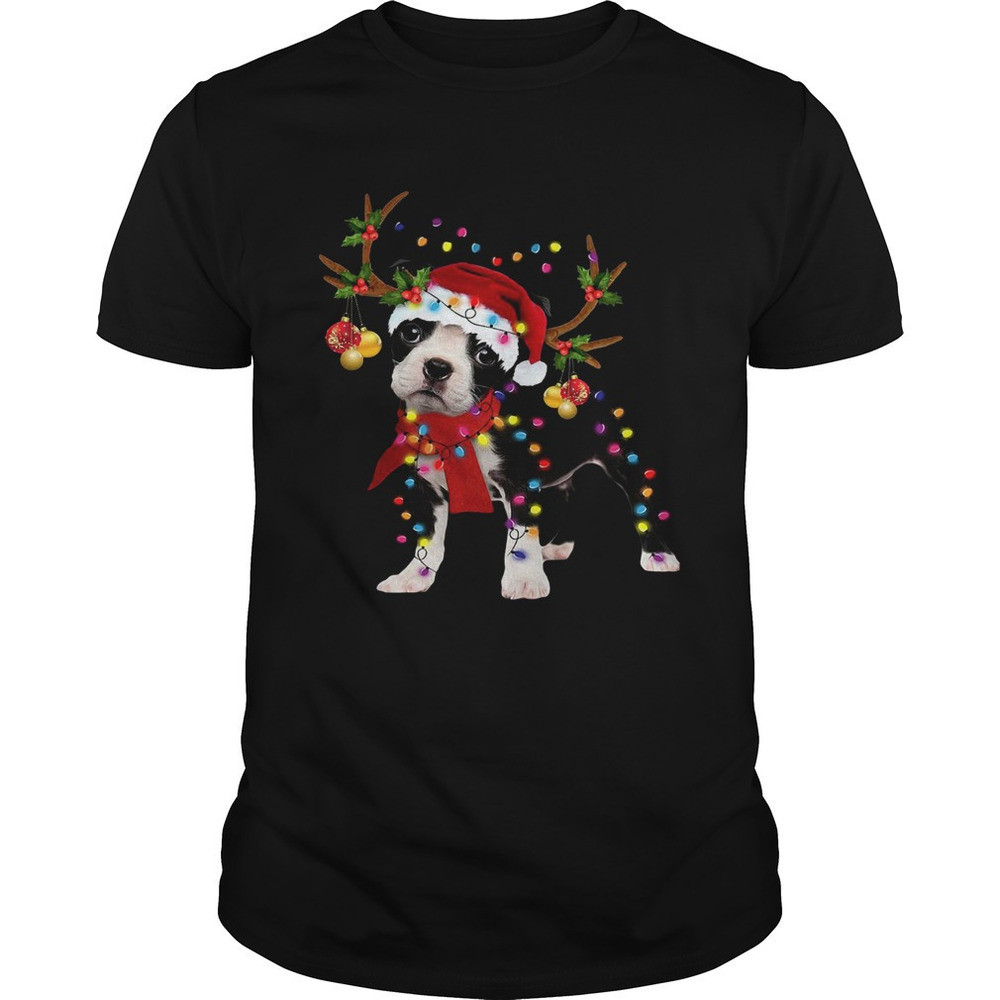 Boston Terrier Gorgeous Reindeer Christmas Shirt